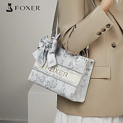 Γυναικεία Τσάντα Χειρός Foxer 9165028F ασημί