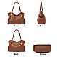 Δερμάτινη Γυναικεία Τσάντα Shopper ‘Ωμου Foxer 958136F καφέ