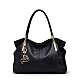 Δερμάτινη Γυναικεία Τσάντα Shopper ‘Ωμου Foxer 958136F μαύρο