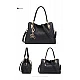 Δερμάτινη Γυναικεία Τσάντα Shopper 'Ωμου Foxer 962061F μαύρο
