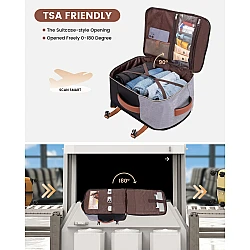 Σακίδιο Ταξιδίου Καμπίνας 40L 17,3" MB2112 black brown