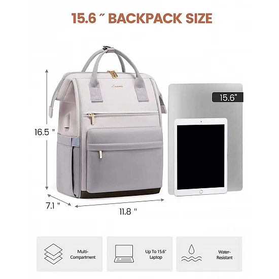 Γυναικείο Σακίδιο USB Lovevook 15,6'' MB2146 brown