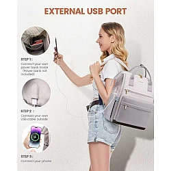 Γυναικείο Σακίδιο USB Lovevook 15,6'' MB2146 brown