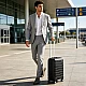 Βαλίτσες σετ Newcom N1312 μικρή μεσαία 50x22x36 cm + 61x25x43 cm μαύρο