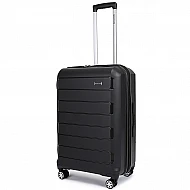 Βαλίτσα μεσαία N1312 20 κιλών Newcom 61x25x43 cm μαύρο
