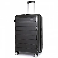 Βαλίτσα μεγάλη με ρόδες N1312 Newcom 71x29x50 cm μαύρο