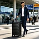 Βαλίτσα μεγάλη με ρόδες N1312 Newcom 71x29x50 cm μαύρο