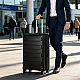 Βαλίτσα μεγάλη με ρόδες N1312 Newcom 71x29x50 cm μαύρο