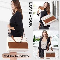 Γυναικείο σετ τσάντας laptop /χειρός Lovevook Lovevook 15,6'' WB2026 beige/brown