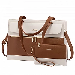 Γυναικείο σετ τσάντας laptop /χειρός Lovevook Lovevook 15,6'' WB2026 beige/brown
