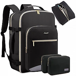Σακίδιο ταξιδιού για γυναίκες 40L Carry on 17,3" WB2029 black/gray