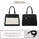 Γυναικείο σετ τσάντας χιαστί/χειρός Lovevook 16'' WB2166 black/beige
