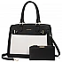 Γυναικείο σετ τσάντας χιαστί/χειρός Lovevook 16'' WB2166 black/beige