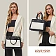 Γυναικείο σετ τσάντας χιαστί/χειρός Lovevook 16'' WB2166 black/beige