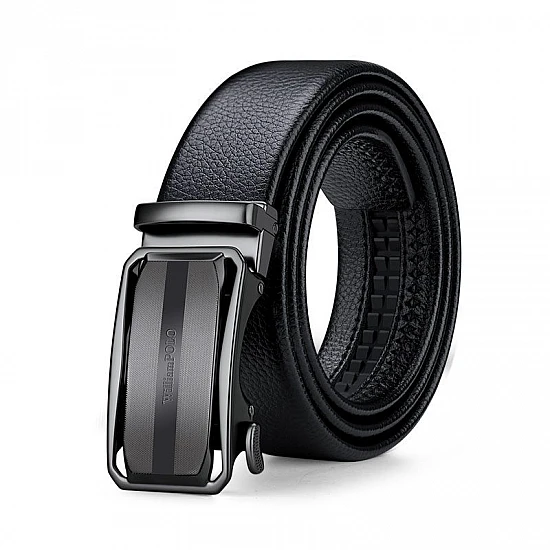 Ανδρική Ζώνη Δερμάτινη William Polo P24PD μαύρο - 1-15cm