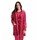 Γυναικεία Ρόμπα Χειμερινή με Κουμπιά Fleece Πουά Lydia Creations 22549 Μπορντό