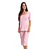 Γυναικεία Καλοκαιρινή πiζάμα Homewear Πατιλέτα Capri Παντελόνι Lydia Creation 23008 ΡΟΖ 