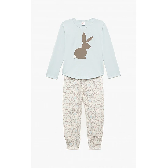 Παιδική Πιζάμα Βαμβακερή Τύπωμα Bunny 4ΕΤΟΣ-16Ε MINERVA 90-62283-620 ΣΙΕΛ