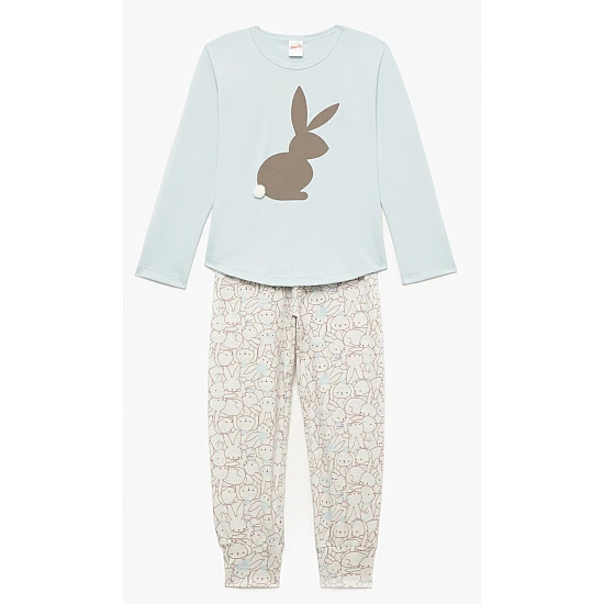 Παιδική Πιζάμα Βαμβακερή Τύπωμα Bunny 12ΕΤΟΣ-14Ε MINERVA 90-62283-7-8-620 ΣΙΕΛ