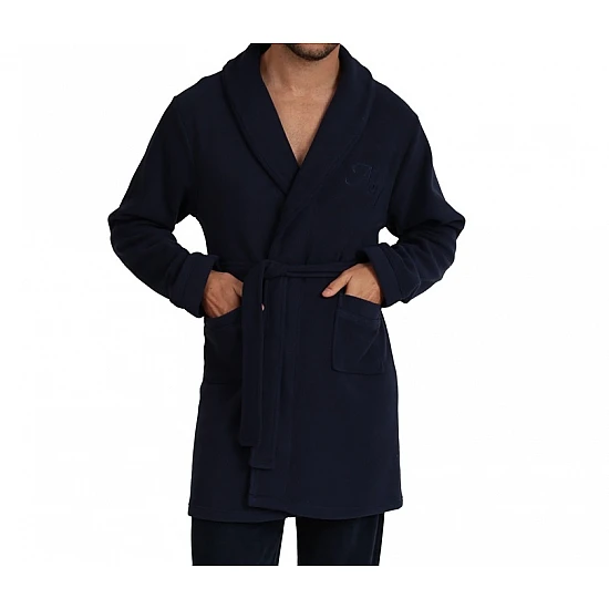 Ανδρική Ρόμπα Χειμερινή Σταυρωτή fleece με Ζώνη Μario Uomo by Lydia Creations 24672 ΜΠΛΕ