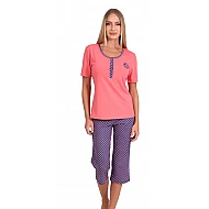Γυναικεία Πiζάμα Καλοκαιρινή Homewear Πατιλέτα Capri Παντελόνι Lydia Creation 25051  ΠΟΡΤΟΚΑΛΙ ΣΟΜΟΝ 