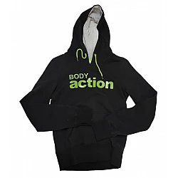 Γυναικεία Μπλούζα Βαμβακερή Φούτερ BODY ACTION 061206-02-01 ΜΑΥΡΟ