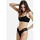 Γυναικείο εσώρουχο δαντέλα string Lace Thong WALK W2019-1-02 Μαύρο