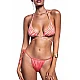 Γυναικείο μαγιό Τριγωνάκι Bikini top Animal Print Ενίσχυση και Χιαστό Δέσιμο SOLAR Bluepoint 23066040-20 ΚΟΡΑΛΙ