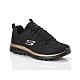 Αθλητικό παπούτσι ανατομικό SKECHERS Graceful Get Connected 12615/BKRG Μαύρο/Χρυσό