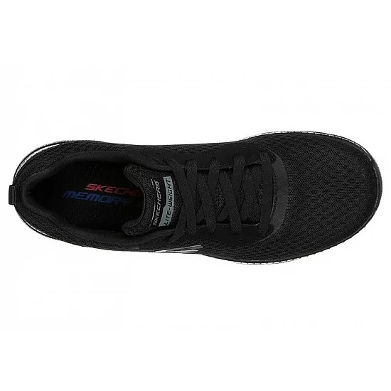 Αθλητικό παπούτσι Memory Foam ανατομικό EXTRA LIGHT SKECHERS BOUNTIFUL 12606 BBK Μαύρο/Μαύρο