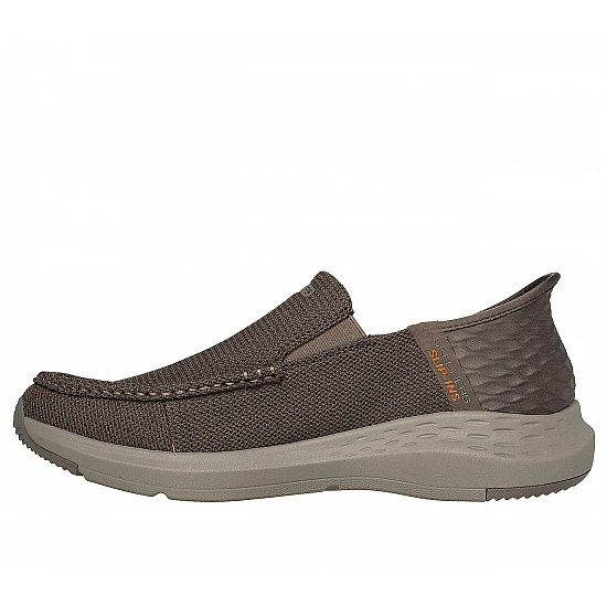 Ανδρικό Παπούτσι Casual Ορθοστασίας Slip-ins  Air-Cooled-Memory Foam-Goga Mat Arch SKECHERS Parson - Ralven 204804-TPE NATURAL