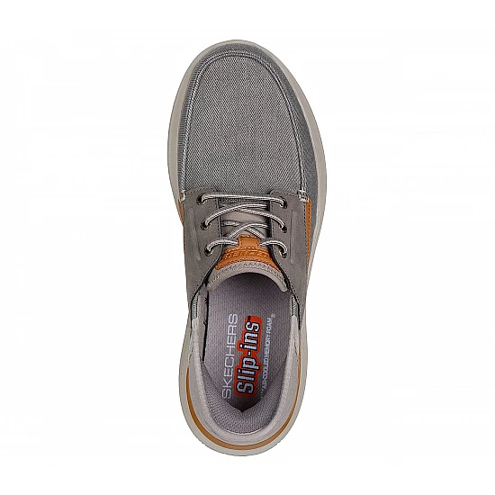 Ανδρικό Παπούτσι Casual Μοκασίνα Ορθοστασίας Air-Cooled-Memory Foam-Goga Mat Arch SKECHERS Hasting - Niko 205212-TPE NATURAL