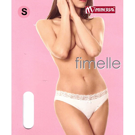 Γυναικείο εσώρουχο MINERVA FIMELLE SENSES 8283 ΛΕΥΚΟ