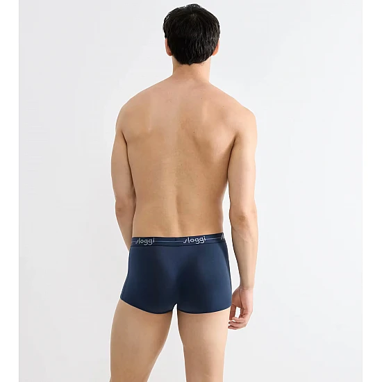 Ανδρικό Εσώρουχό Boxer Βαμβακερό 2PACK Sloggi Start Hipster 10206968-M021 ΜΠΛΕ-ΜΠΟΡΝΤΟ