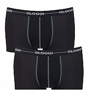 Ανδρικό εσώρουχό μποξεράκι 2PACK Sloggi Start Hipster 10050545-0004 Μαύρο