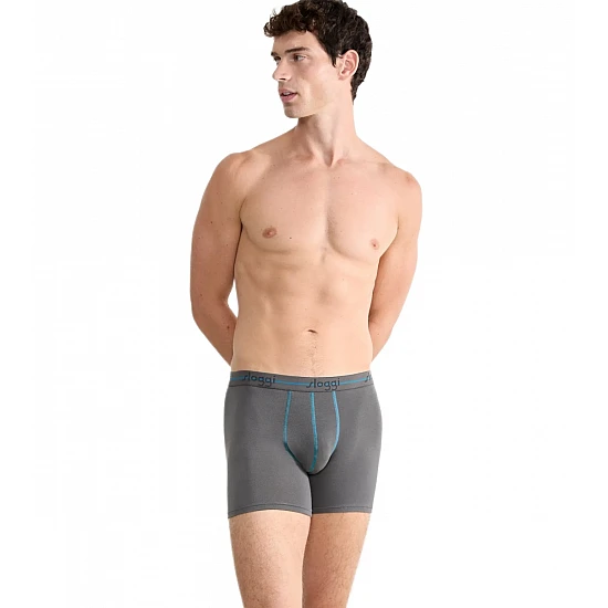 Ανδρικό εσώρουχό Βαμβάκι μπόξερ Boxer SLOGGI men Start Short C2P 10206948 -M003 ΚΑΦΕ-ΓΚΡΙ