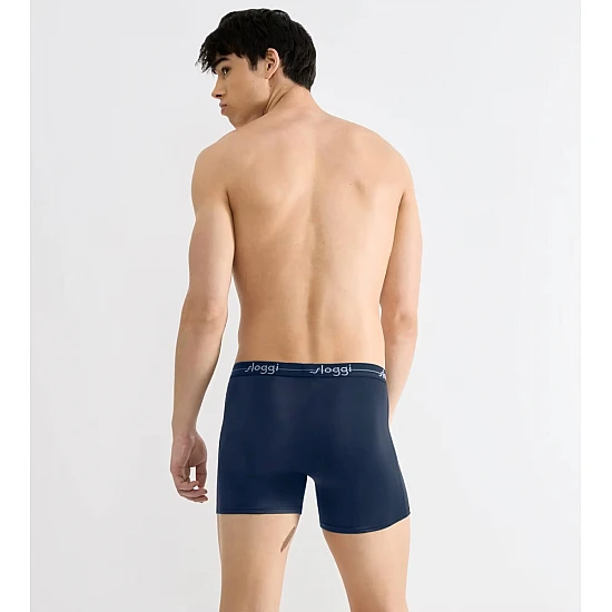 Ανδρικό εσώρουχό Βαμβάκι μπόξερ Boxer SLOGGI men Start Short C2P 10206948 -M021 ΜΠΛΕ ΜΠΟΡΝΤΟ