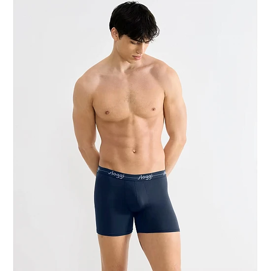 Ανδρικό εσώρουχό Βαμβάκι μπόξερ Boxer SLOGGI men Start Short C2P 10206948 -M021 ΜΠΛΕ ΜΠΟΡΝΤΟ