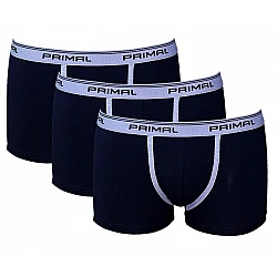 PRIMAL-B001-BOXER-UOMO -3 PACK Ανδρικό εσώρουχο μποξεράκι μαύρο
