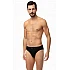 Ανδρικό εσώρουχο slip MINERVA SPORTIES 23027-3 PACK ΜΑΥΡΟ