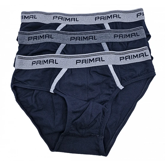 Ανδρικό Εσώρουχο slip Βαμβακερό PRIMAL-S001-SLIP-UOMO -3-PACK BLACK