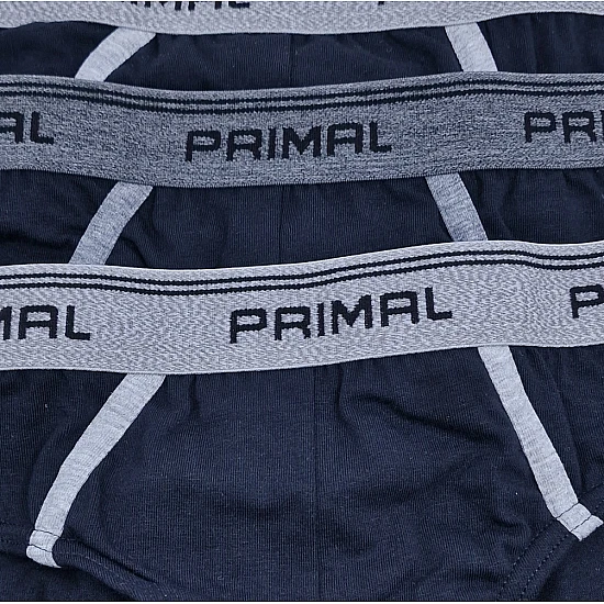 Ανδρικό Εσώρουχο slip Βαμβακερό PRIMAL-S001-SLIP-UOMO -3-PACK BLACK
