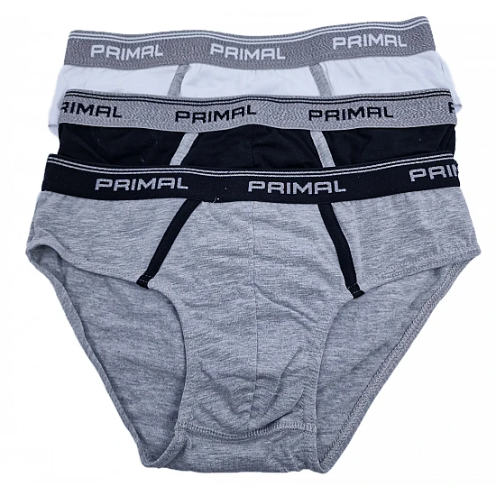 PRIMAL-S001-SLIP-UOMO -3-PACK Ανδρικό εσώρουχο slip πολύχρωμο