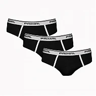 Ανδρικό Εσώρουχο slip Βαμβακερό PRIMAL-S001-SLIP-UOMO -3-PACK BLACK