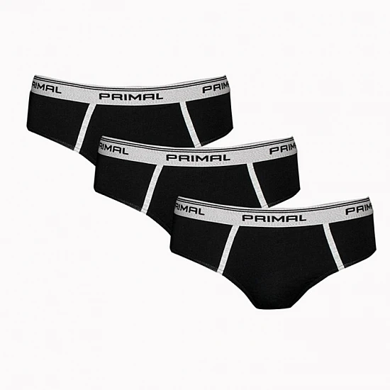 Ανδρικό Εσώρουχο slip Βαμβακερό PRIMAL-S001-SLIP-UOMO -3-PACK BLACK