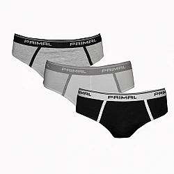 PRIMAL-S001-SLIP-UOMO -3-PACK Ανδρικό εσώρουχο slip πολύχρωμο