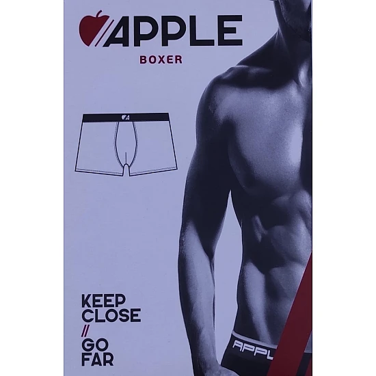 Ανδρικό Εσώρουχό Boxer Βαμβακερό Εξωτερικό Λάστιχο APPLE 0110951 ANTHRACITE-KHAKI
