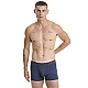 Ανδρικό βαμβακερό εσώρουχο Boxer 2Pack εξωτερικό λάστιχο Walk W1756-0327 ΜΠΛΕ ΣΚ-ΓΚΡΙ ΜΕΛ