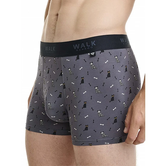 Ανδρικό Εσώρουχο Boxer Μπόξερ Bamboo Walk W1770-66 ΓΚΡΙ