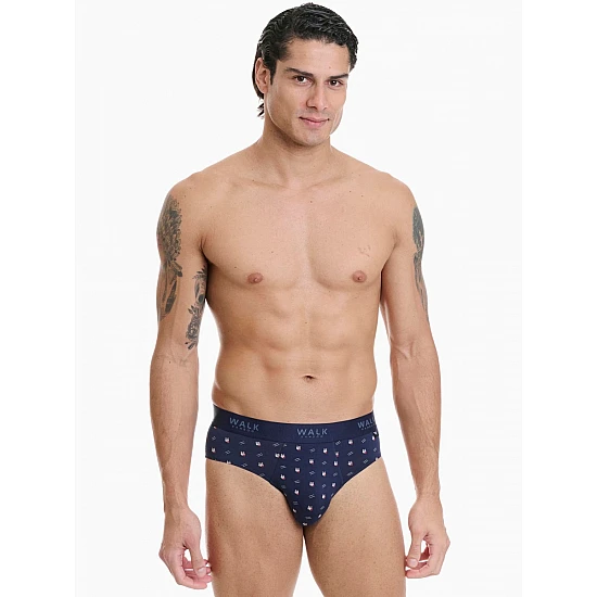 Ανδρικό εσώρουχο Bamboo Slip Walk W1775-23 ΜΠΛΕ BOOLING
